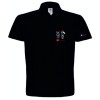 LES P'TITS HEROS POLO FEDERATION NOIR ADULTE HOMME