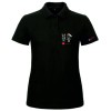 LES P'TITS HEROS POLO FEDERATION NOIR ADULTE FEMME