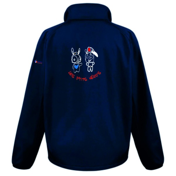 LES P'TITS HEROS VESTE FEDERATION NAVY ADULTE HOMME