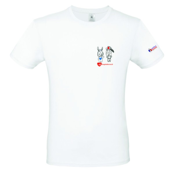 LES P'TITS HEROS TEE-SHIRT PUBLIC BLANC ADULTE HOMME