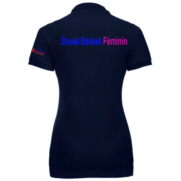 DOUAI BASKET FEMININ POLO FEMME NAVY