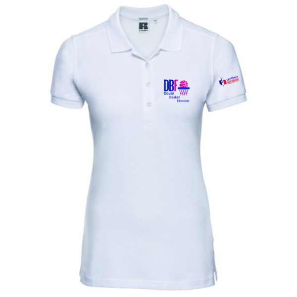 DOUAI BASKET FEMININ POLO FEMME BLANC