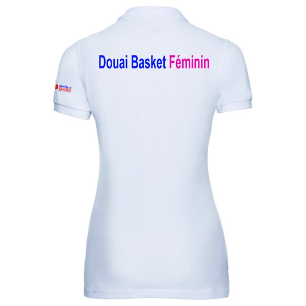 DOUAI BASKET FEMININ POLO FEMME BLANC