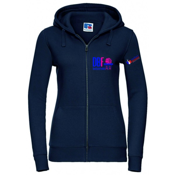 DOUAI BASKET FEMININ SWEAT ZIPPÉ BLEU FEMME