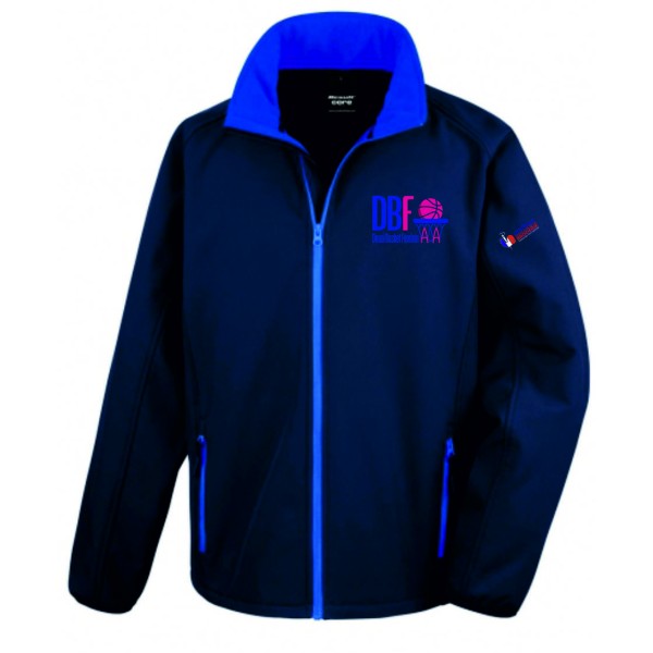 DOUAI BASKET FEMININ VESTE ZIPPÉE BLEUE HOMME